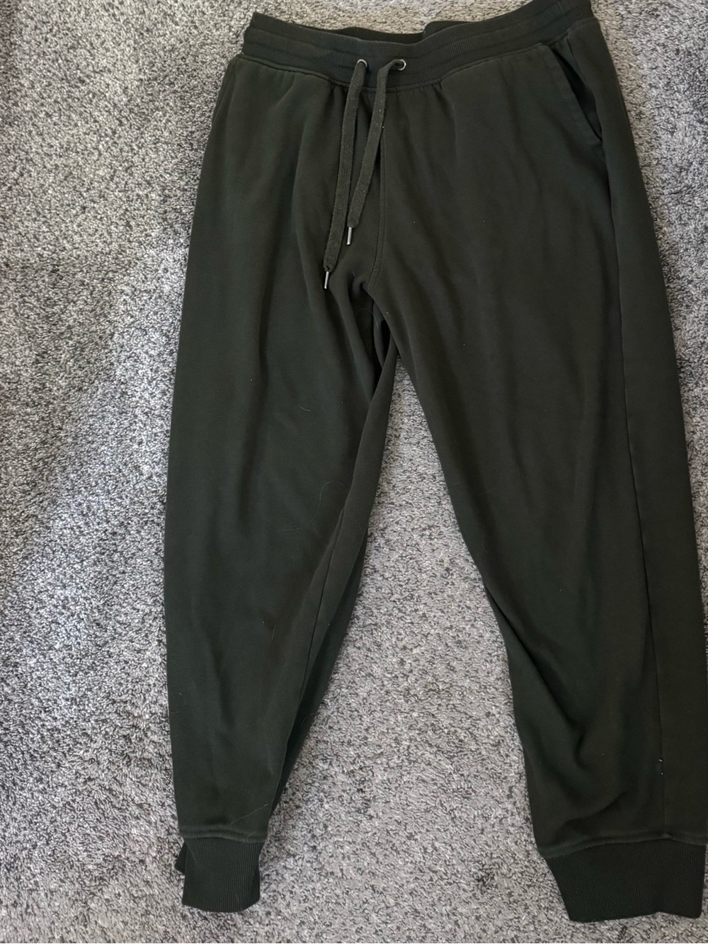 Orvis Men’s Luxe Fleece Lined Jogger Pants Olive Green Size Large